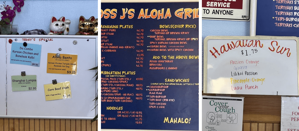 Ross J’s Aloha Grill
